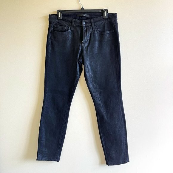 Joe's Jeans The Skinny Coated Black Skinny Jeans TD89705252 Mid Rise Size 29‎ - Picture 2 of 9